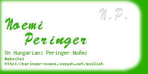 noemi peringer business card